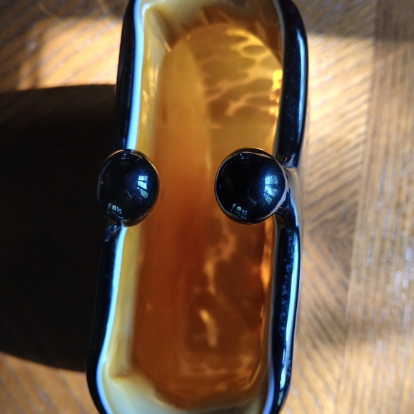 Handblown Glass Leopard Print Clutch/Purse Vase - Picture 10 of 14